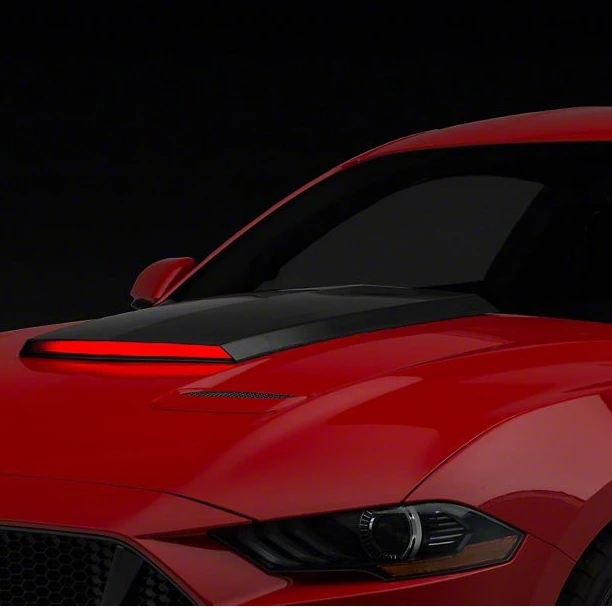 MP концепции капюшон окуляр Вит/с наружной светодиодной подсветкой для Mustang 18-23 GT EcoBoost