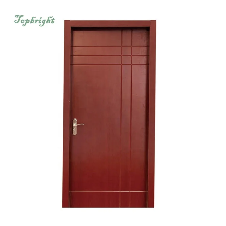 Guangzhou manufacturer solid main design teak wood door price solid wood door for hotel