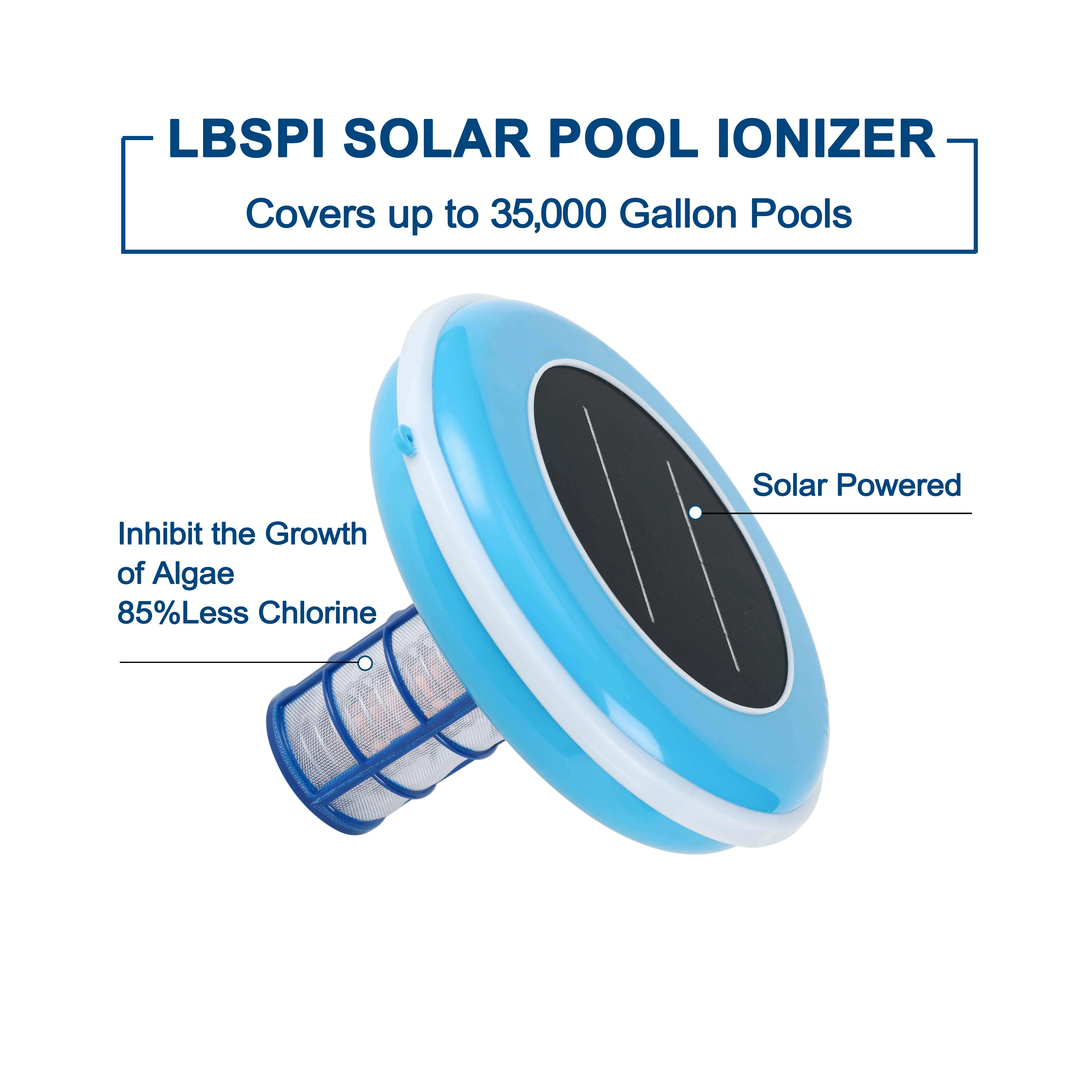 High Quality Swimming Pool Water Purifier Equipment Floating Swimming Pool Cleaner Solar Pool Ionizer