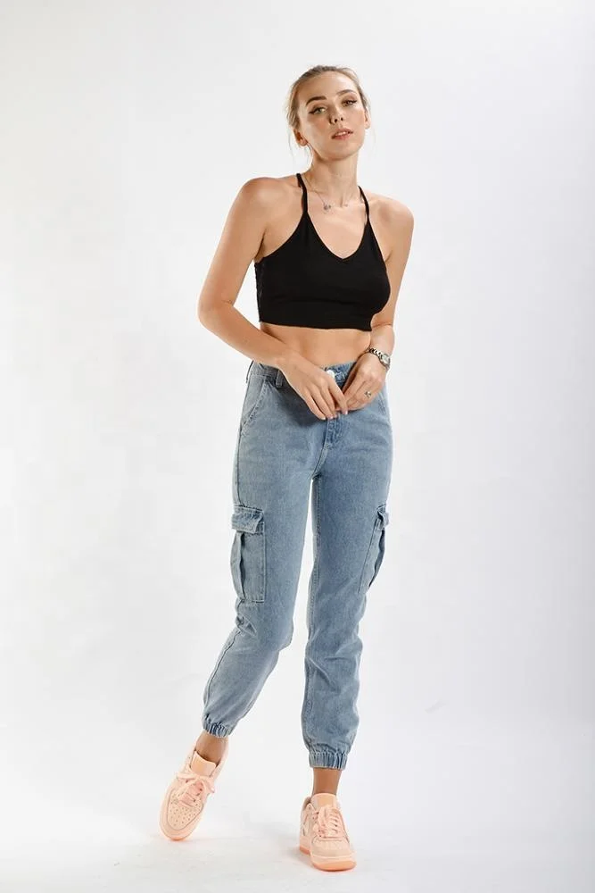 
China wholesale boyfriend jeans Women Street wear Hip Hop Baggy Jeans 