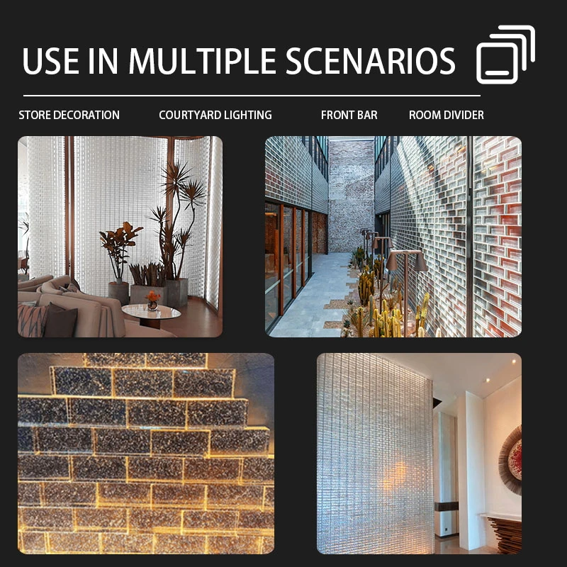 Source Manufacturers Low Moq Customization Solid Clear Glass Block solid Multicolour Crystal Brick dimensions 200*100*50 mm