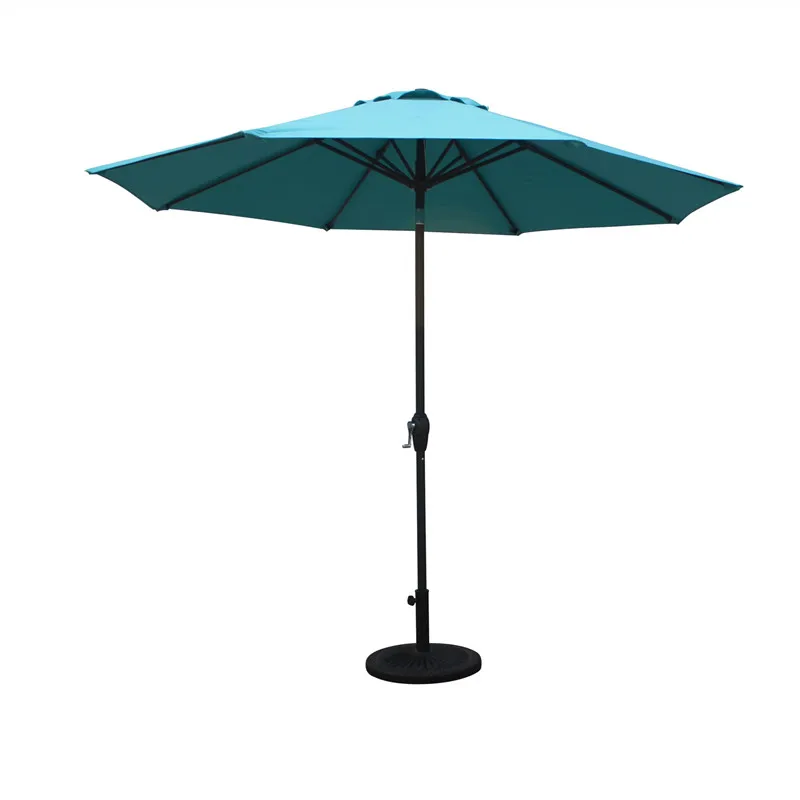2.7M/ 9FT Outdoor Garden Market Patio Umbrella beach umbrella Push Button Tilt steel crank parasol for sale
