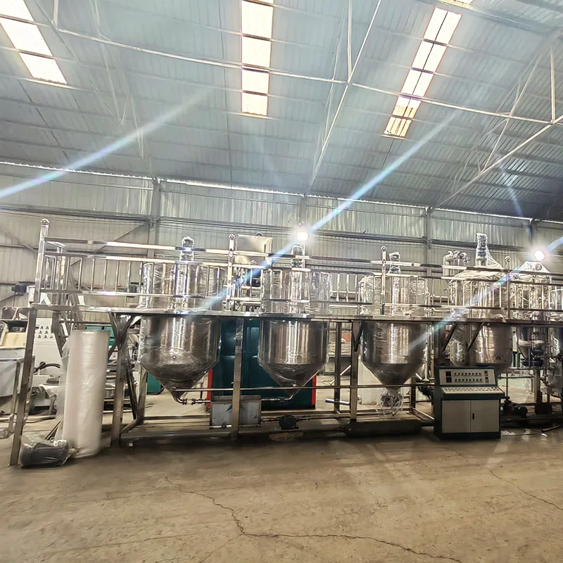 2T/day Sunflower cooking oil refining machine wholesale cotton seeds oil refinery equipment