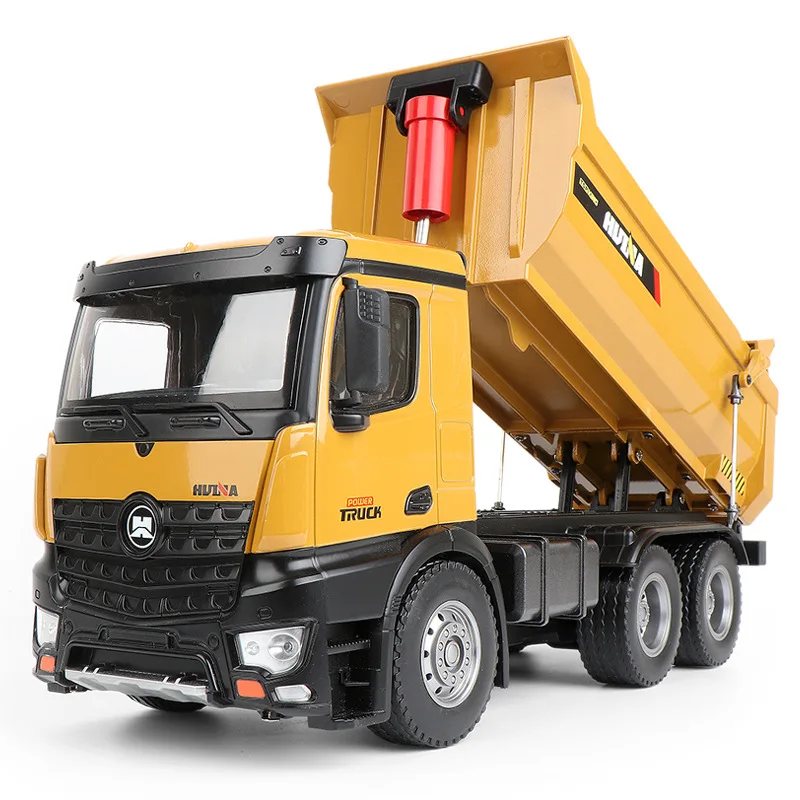 2020 Hot style mini skip car Dump truck, Remote control toys Alloy Tilt tip lorry durable material  tilting cart