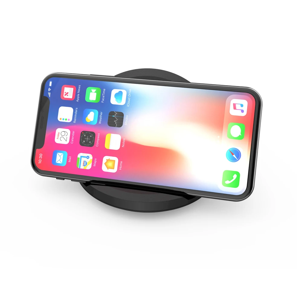 
Hot-selling Cheaper High quality Folding Base Qi Standard10W Fast Mobile Wireless Charger with Led Light from China Manufacturer 
