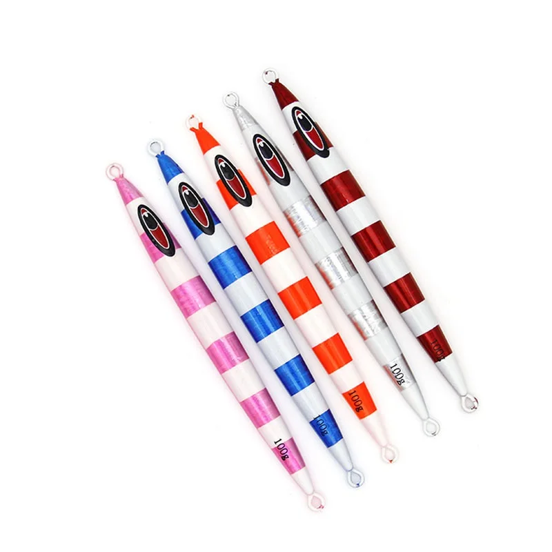 RUNTOO 80-500g Salt Water Luminous Deep Sea Fast Pitch Sinking Tuna Big Game Metal Jig Hard Fishing Bait Lure