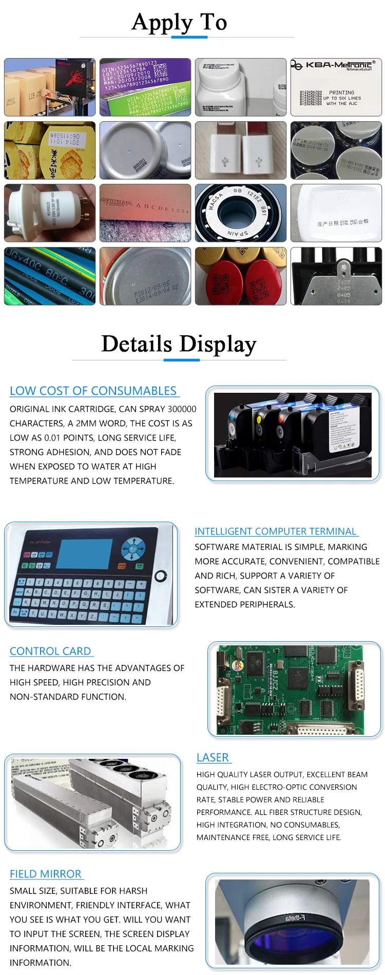 Perfect Laser- Carton continuous Industrial chinese Inkjet Printer/ Case Coder/ Box expiry date printing machine