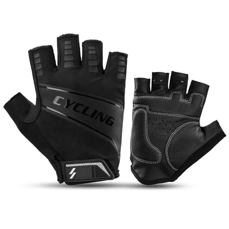 Custom Manufacturer Breathable Anti-skidding Half Finger Cycling Racing Bike Bicycle Motorcycle Gloves