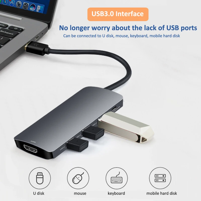  USB3.0 видеоконвертер 5 в 1 док-станция с