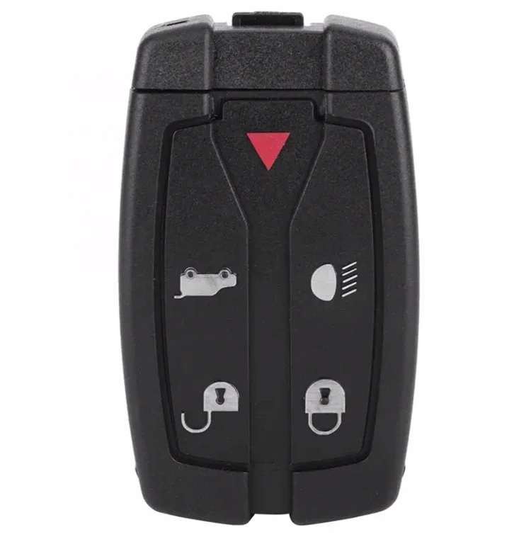 5 button Car Remote Smart Key Case Fob Shell for Land Rover Freelander 2 Black Fortwo Key Holder Cover Car Styling