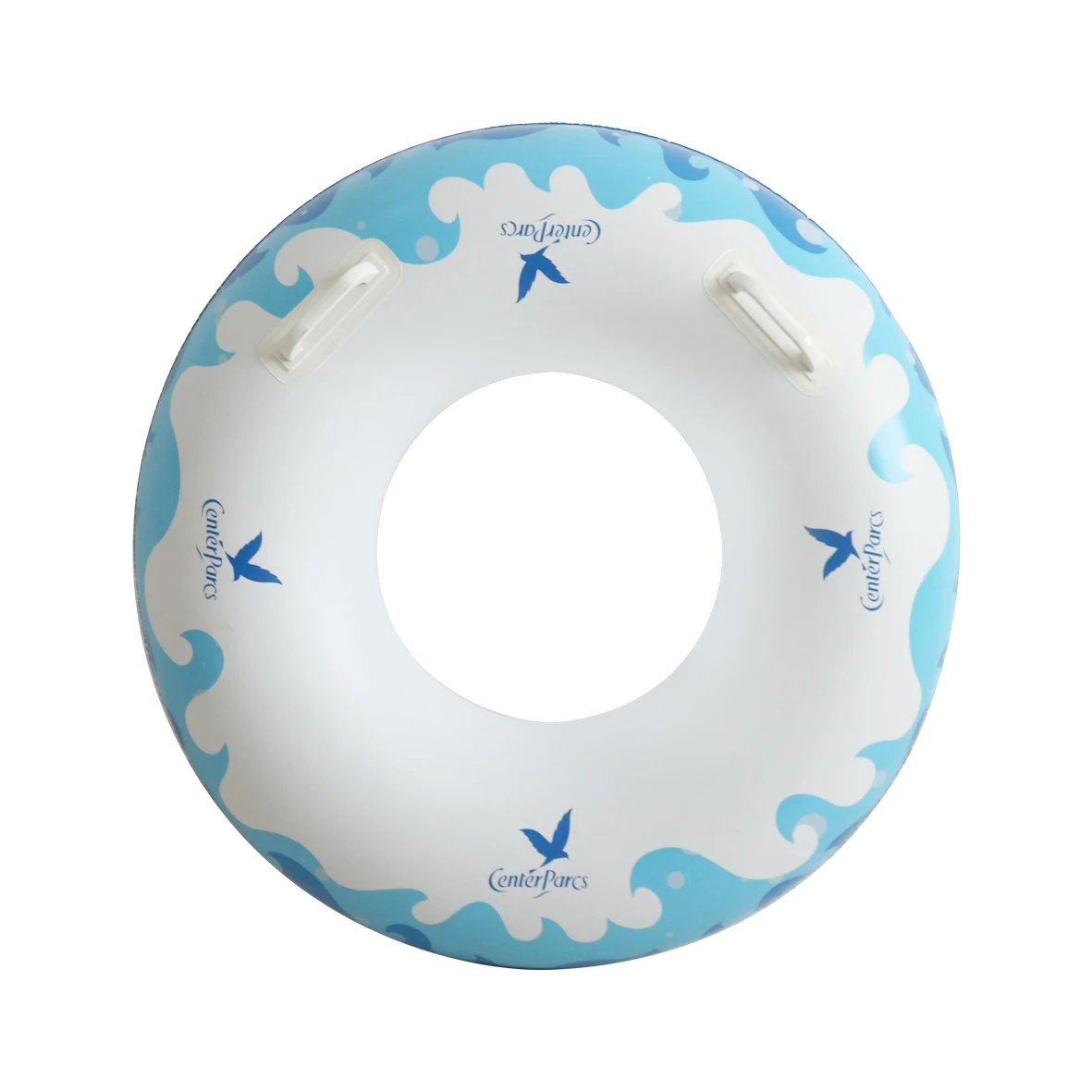 Summer Fun Manufacturer Customized Logo Swimming Circle Inflatable Swimming Ring with Handles