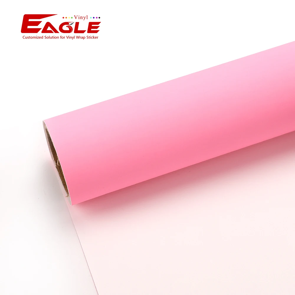 PVC Pink Color DIY Craft Film Vinyl Roll Self Adhesive GLow In The Dark Sticker Vinyl for Cutting Plotter