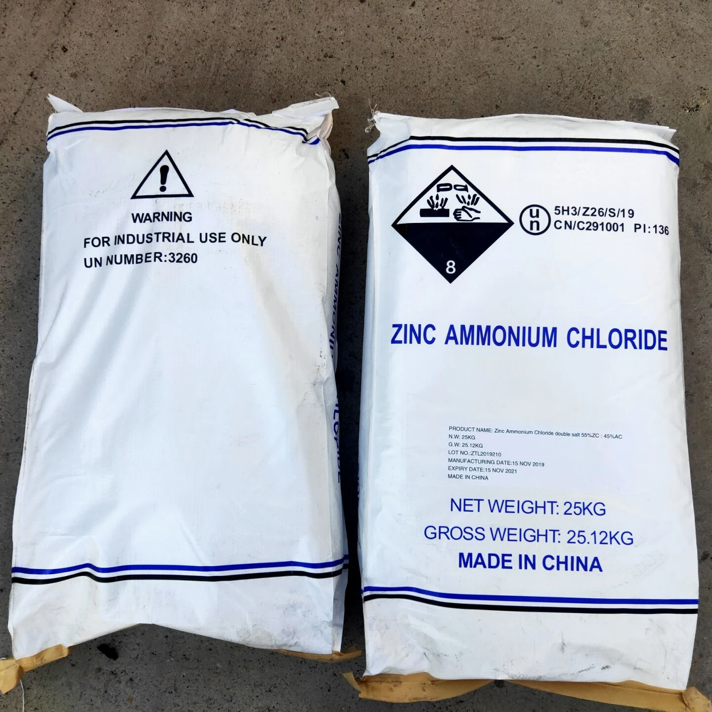 High purity Zinc Ammonium Chloride cas no. 14639-97-6  made in China