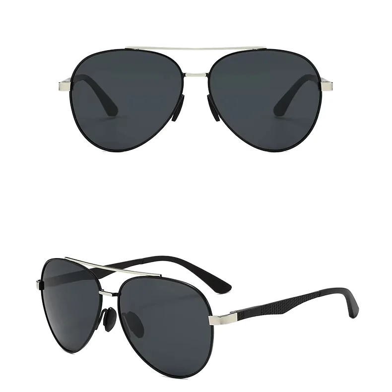 New Fashion Black Gold Two-Color Metal TAC Polarized Sunglasses  for Driving Fishing Outdoor Aviation, Metal