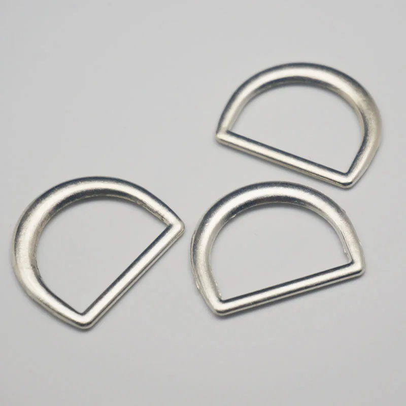 Zinc Alloy D-Ring Buckle for Handbags Clothes Webbing Backpack Strap Chain Bags Dog Collar DIY Craft Accessories