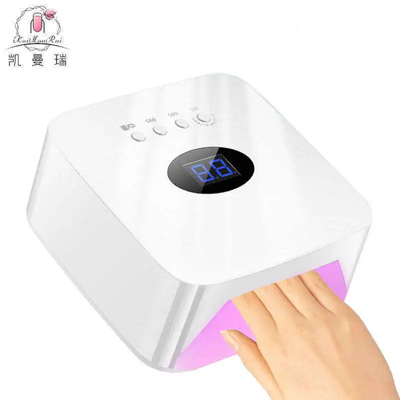 Kaiman Best Sale Uv Led Nail Dryer SUN S50 Fast Curing 54W White Display Nail Lamp With 4 Timers For Nail Salon