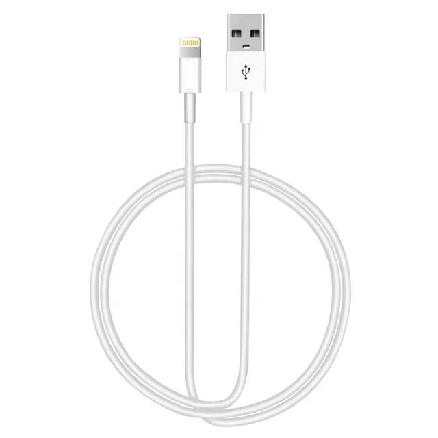 Fast Delivery MFI Certified White TPE USB Lightning Cable MFI Charger Cable for iPhone Mobile Phone