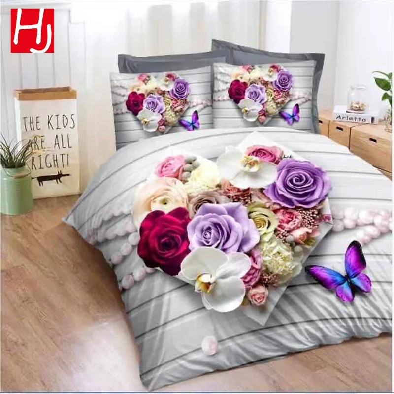 Постельное белье с принтом из 100% полиэстера