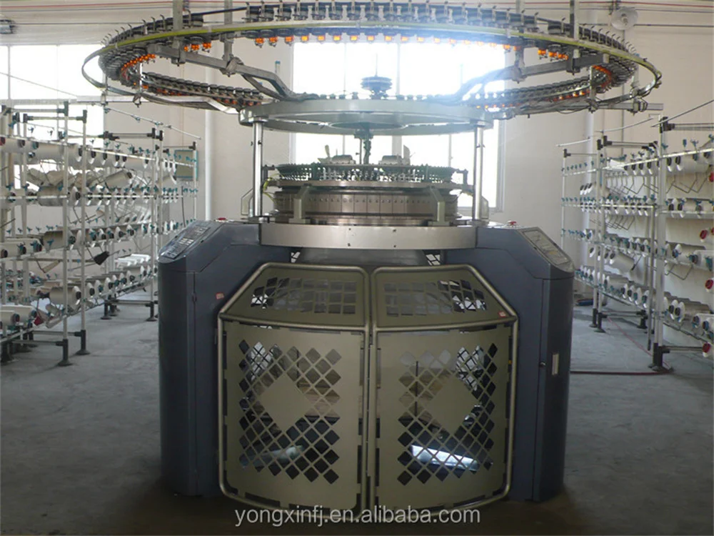 Domestic Textile Knit Machinery Computerized Electronic Jacquard Single Jersey Knitting Machine for Sale