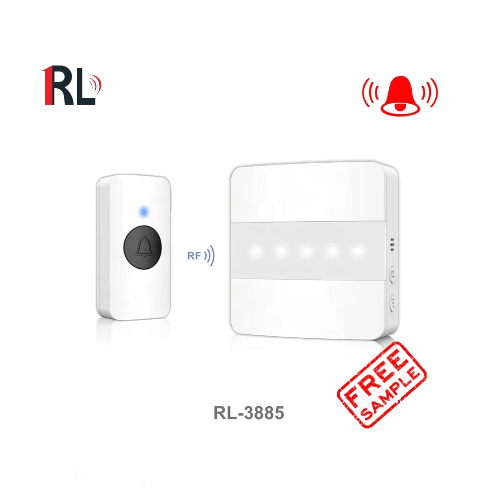 Hot sale smart home waterproof wireless wifi doorbell wireless AC ring doorbell with night light facility