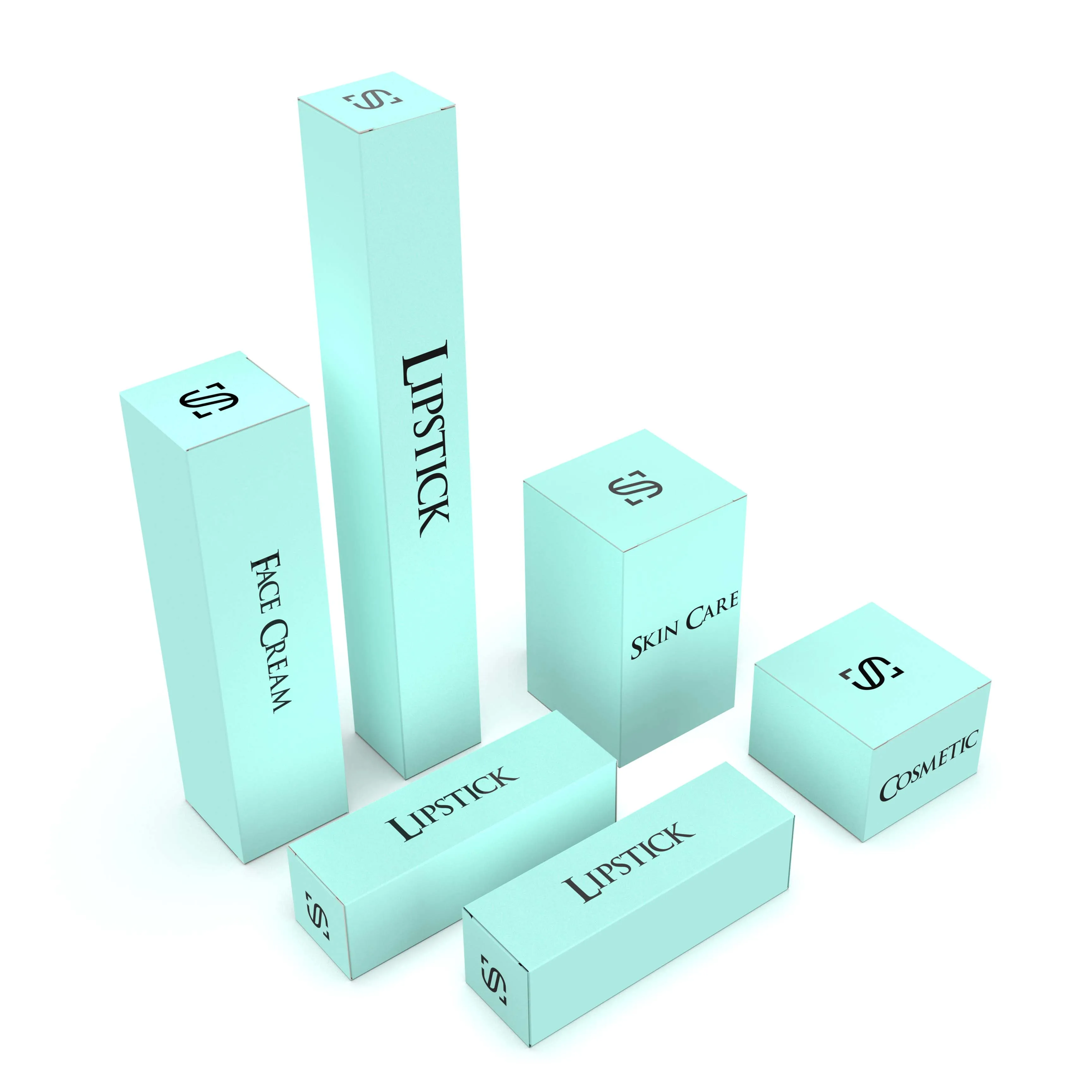 Recyclable Custom Beauty Packaging Box  Skincare Packaging Cosmetic Packaging Boxes Collapsible Makeup Gift Card Box