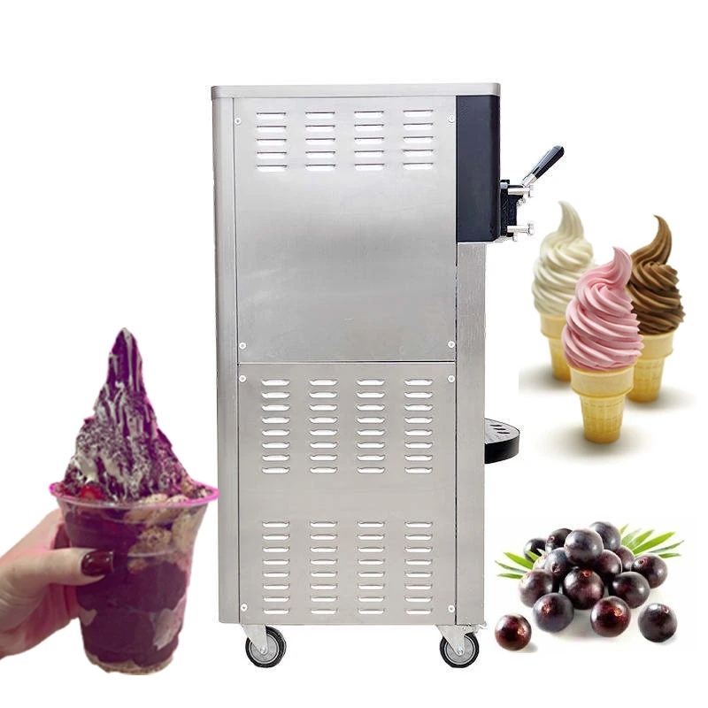 New Industrial 60-70L/H Production Soft Ice Cream Machine For Food Shop