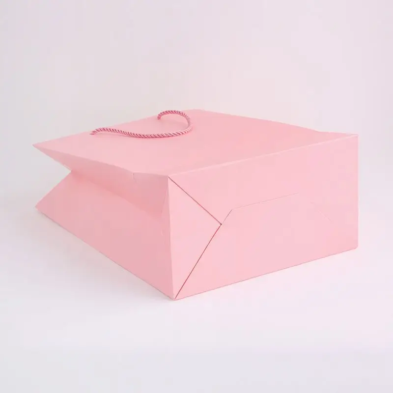 Factory promotion advertisement shopping gift bolsas de papel brown big kraft paper bag with logo