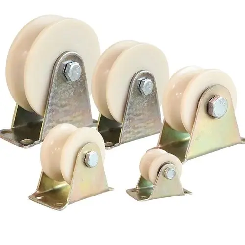 Plastic nylon U groove size roller bearing roller wheel for windows and door