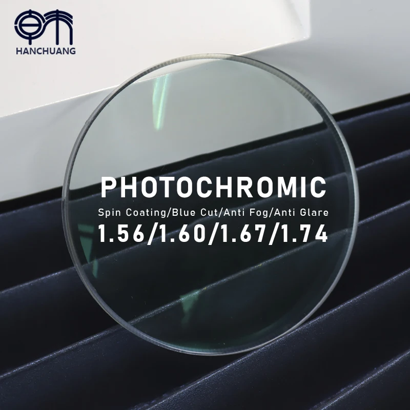 1.56/1.67photogray pink blue cut UV400 resin pgx photochromic Optical ophthalmic EMI lens