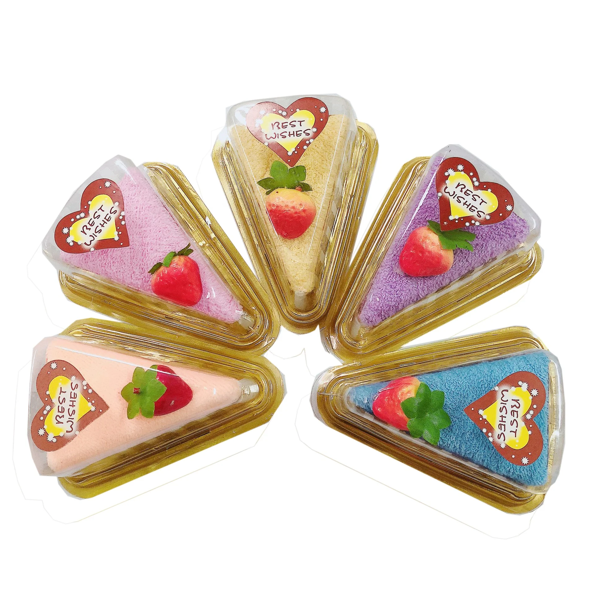 Party wedding birthday door gifts wholesale cake shape towels