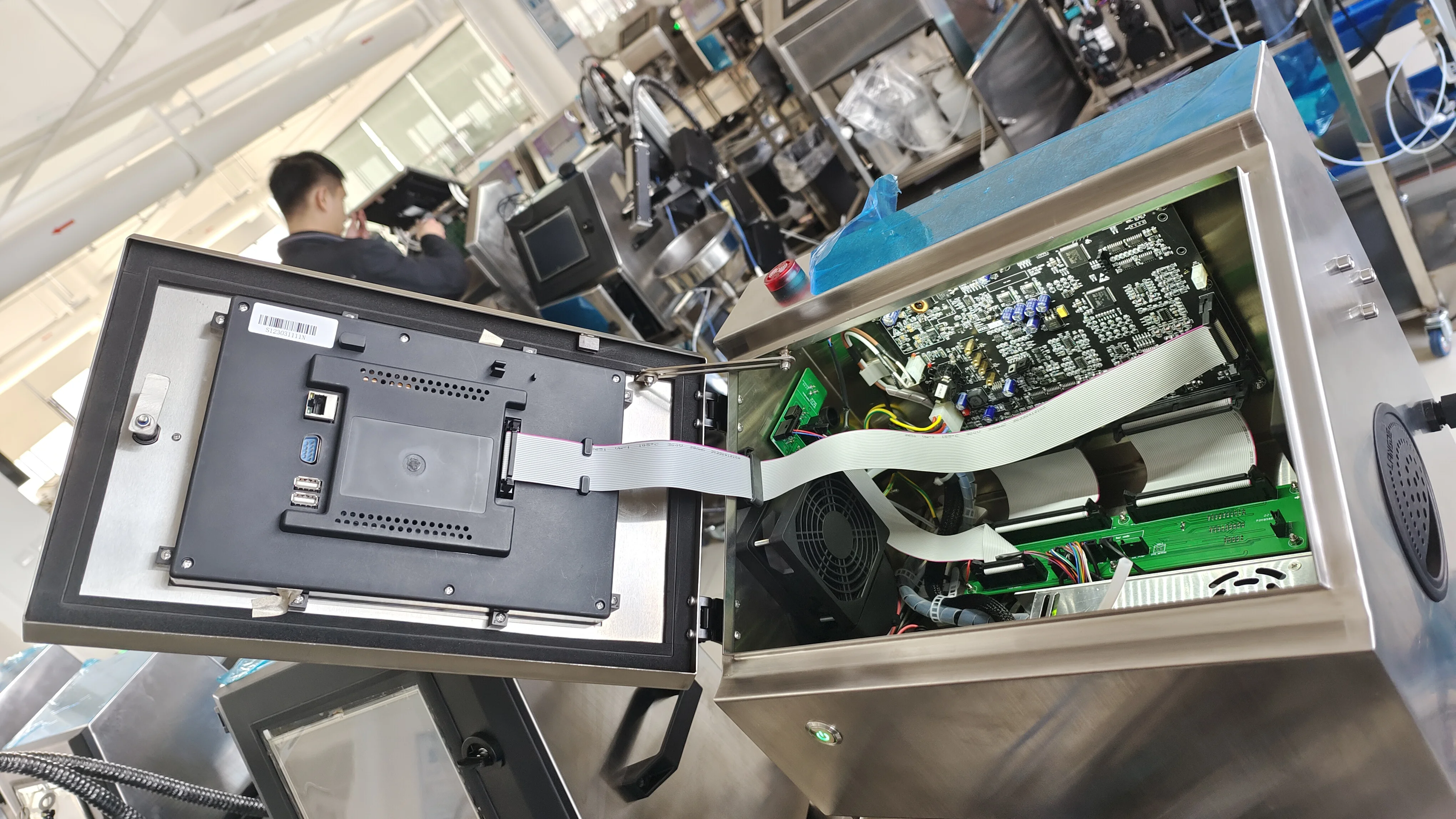 Beijing Direct Sale CIJ Industrial Continuous Small Character Inkjet Printer Automatic CIJ Jet Printer with Big Touch LCD