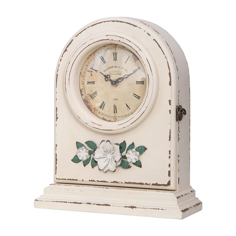 Creative Graceful desk for girl clock wood Grandma antique retro desk & table clocks