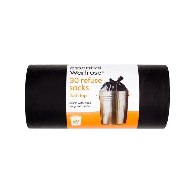 Оптовая продажа, индивидуальные цветные печатные мешки для мусора объемом 120 литров, пластиковые мешки для мусора