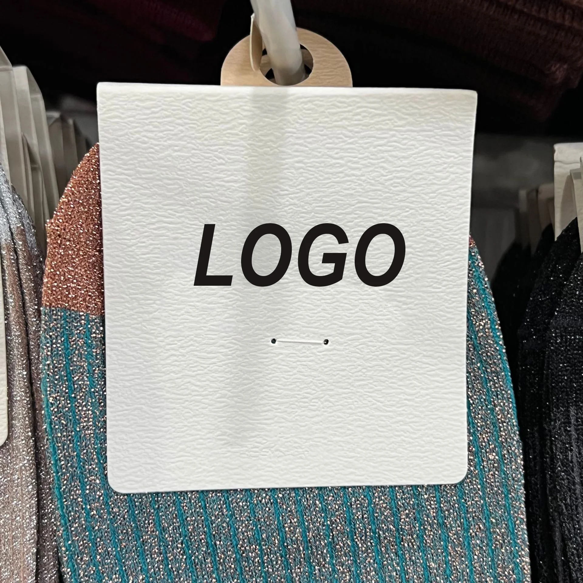 Solid color golden silver yarn made polyester women double cylinder socks