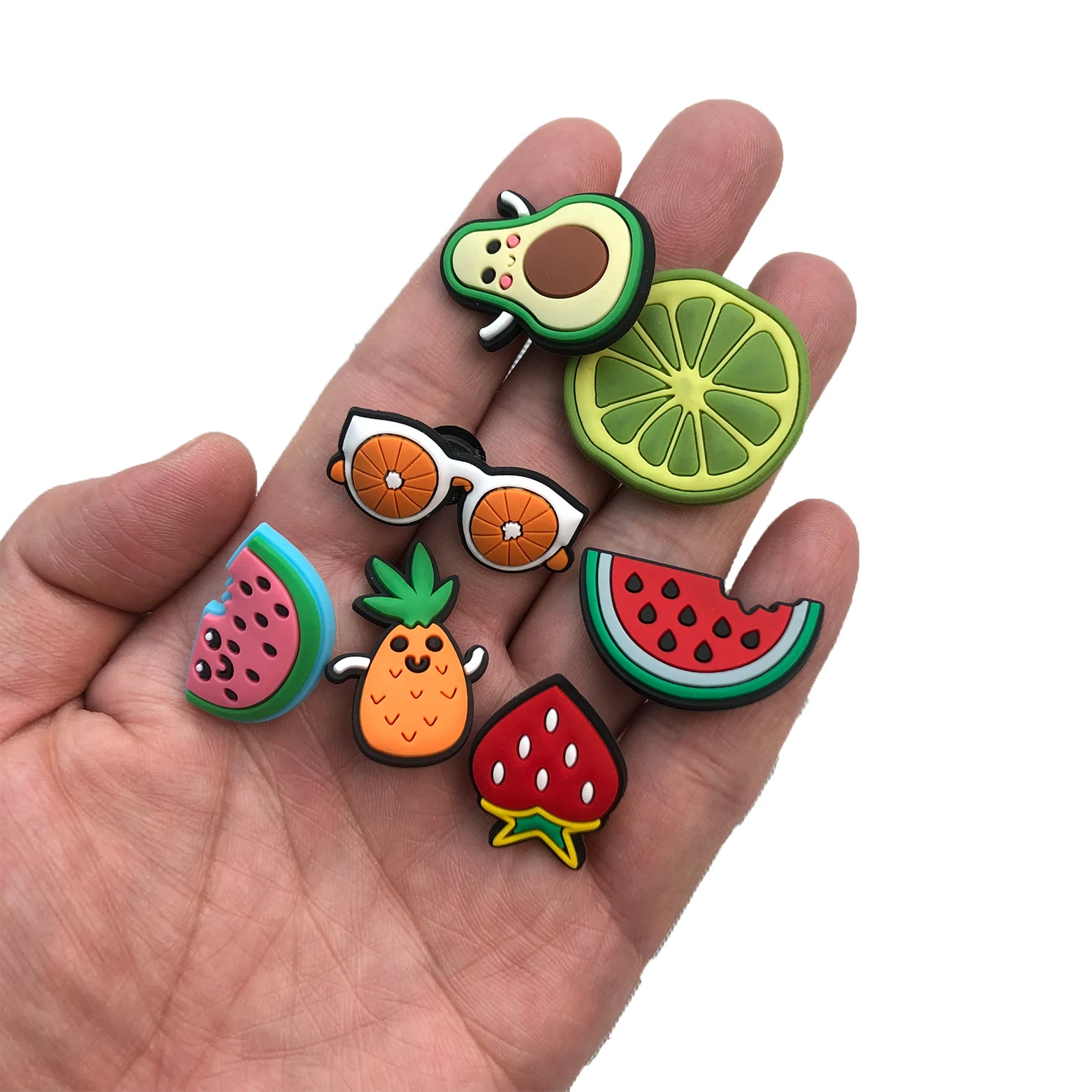 Cartoon Fruit Charm Crocodile Shoes Flower PVC Shoes Buckle Clogs Shoes Sandals Decoration