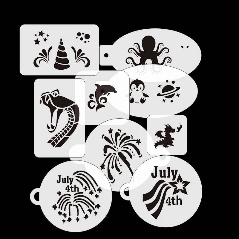 Wholesale Children Animal Reusable Decorative Paintings Stencils