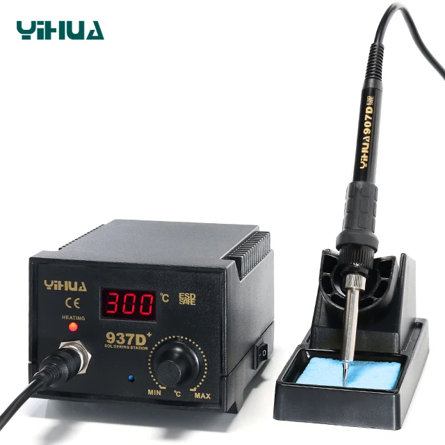 YIHUA 937D+ adjustable temperature mobile phone repairing tools soldering iron station
