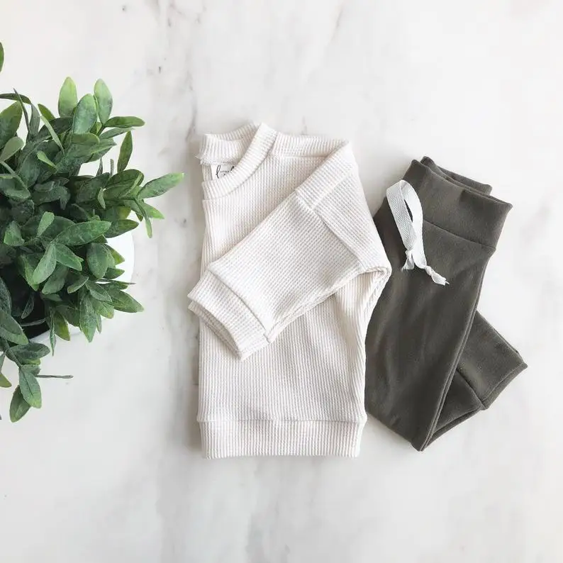 
Baby Waffle Long Sleeve Shirt White 