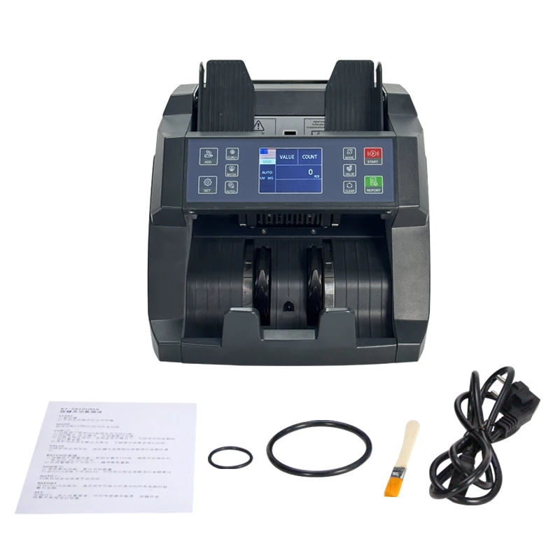 Touch panel TFT display with Flag Money Counter 1000 pcs/min Front Loading Banknotes Counter Bill notes Counting Machine
