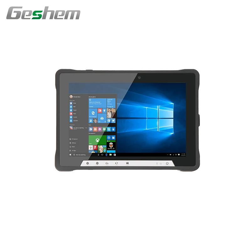 
10.1 inch support intel Core i3 i5 i7 industrial rugged tablet computer with 8GB ram 64GB SSD rj45 Ethernet RS485 WiFi and BT 