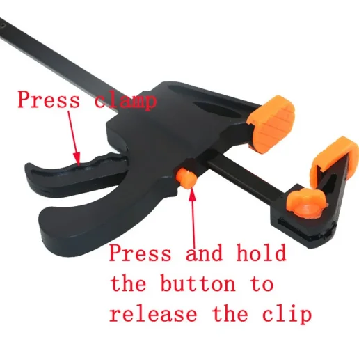 4 Inch Heavy Duty Quick Release F Clamps for Wood Working Outils De Menuiserie