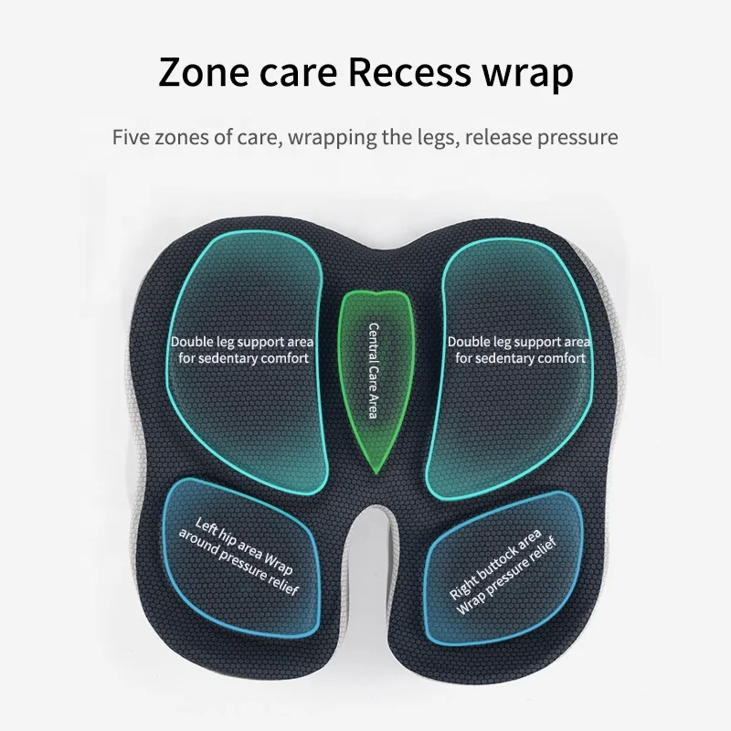 Orthopedic Office Stadium Chair Ergonomic Support Memory Foam Coccyx Cushion Butt Car Seat Pain Lumbar Pillows Seat Cushions