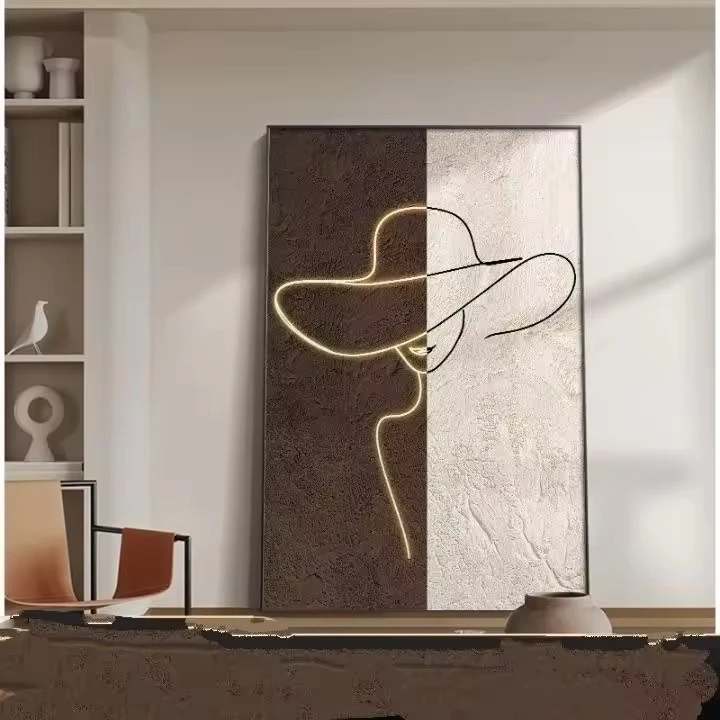 Home Decor Nordic Wall Art Painting Custom Design Canvas Line Abstract Printing Poster Living Room Decorative Painting