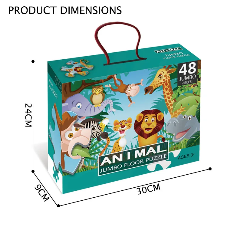 Enlighten Jumbo Floor Puzzle Forest and Wildlife Kids Jigsaw Puzzle 48 PCS