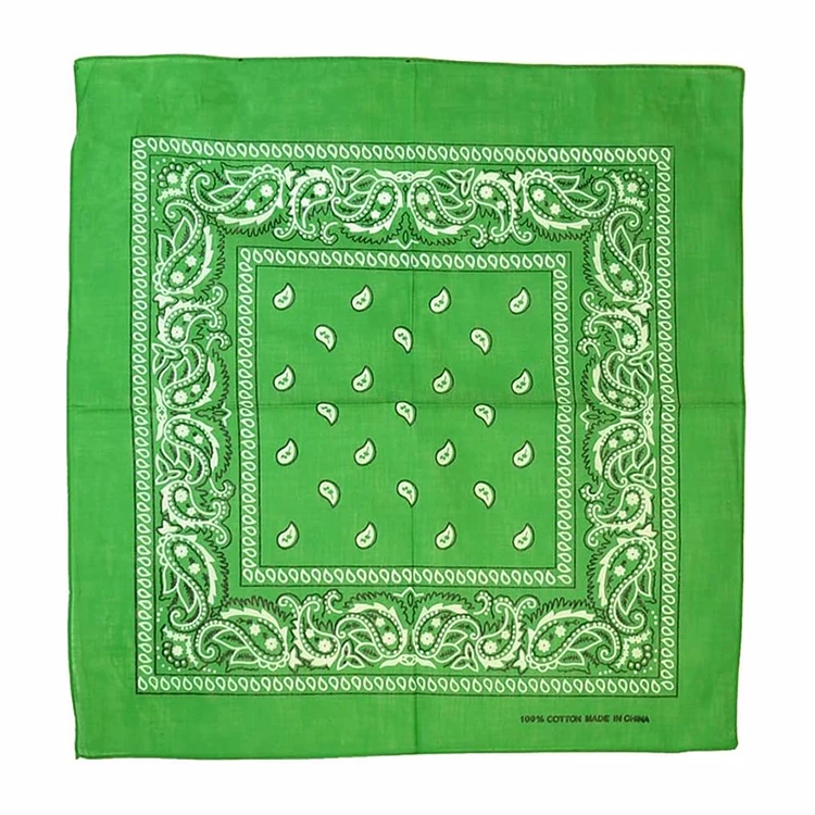 Fashion 18 colors Paisley printed cotton Bandanas Recycled Bandana Square Head Wraps Kerchief Neck Scarf Novelty Cotton Bandanas