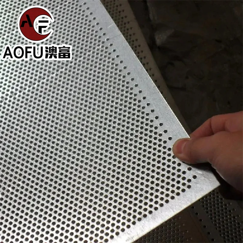 Customized Galvanized Perforated Weathering Resistant Punched Corten Filter Small Round Hexagonal Hole Metal Sheets