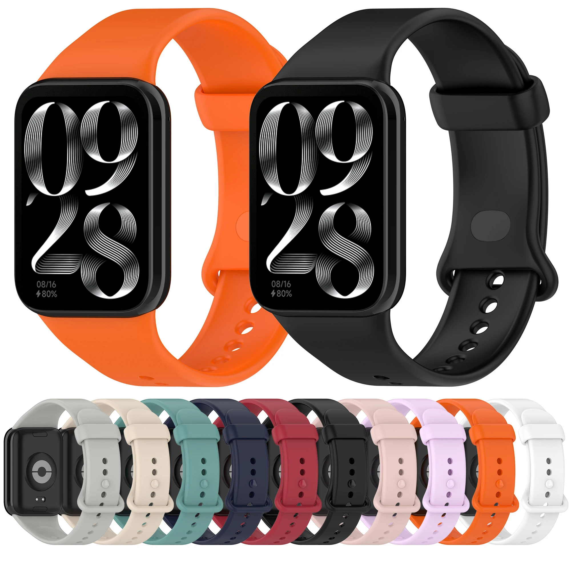 Sport Silicone Strap For Xiaomi Mi Band 8 Pro Wristbands for Women Men Redmi Watch 4 Strap Bracelets