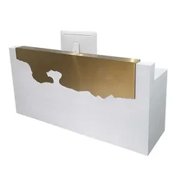 factory price wood cashier table design spa reception desk checkout counter