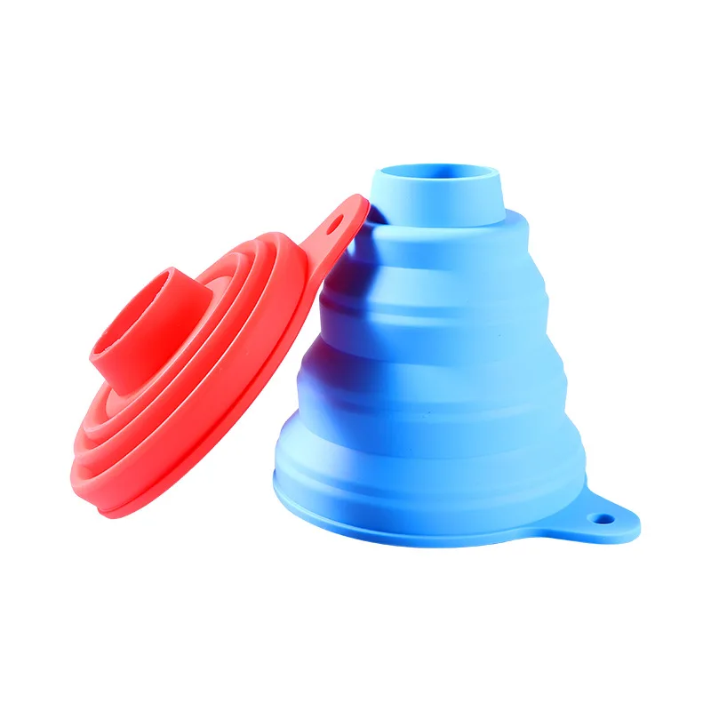 Kitchen Gadgets Accessories Foldable Silicone Collapsible Funnels for Filling Water Kitchen Utensils Funnel Water Bottle Funnel