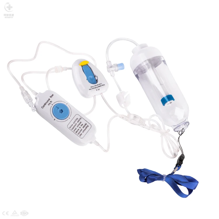 medical hospital supplies portable vacuum soft universal IV infusion syringe pump set analgesic CE ISO